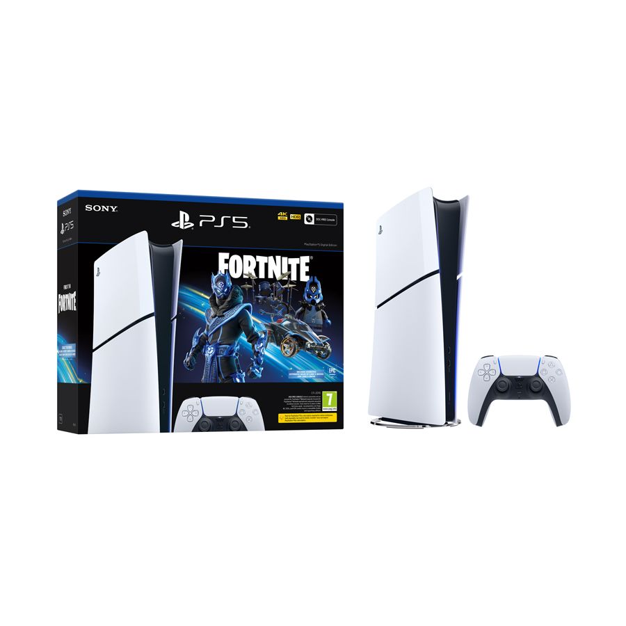 PlayStation 5 Slim Console Digital Fortnite Cobalt Star Bundle (PS5)