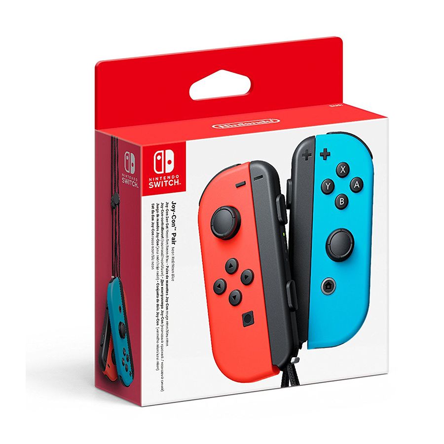 Nintendo Switch Joy-Con Controller Pair - Neon Red / Neon Blue (Switch)