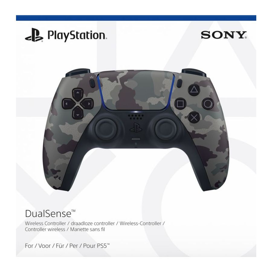 Sony PlayStation 5 DualSense Wireless Controller - Grey Camouflage (PS5)
